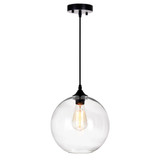 Glass 1 Light Small Pendant 12 Inch Tall by CWI - 5553P10-101010