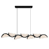 Moon 36W LED Chandelier 13 Inch Tall and 54 Inch Wide by CWI - 1715P54-7