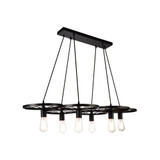 Ravi 6 Light Oversized Chandelier by CWI - 9699P41-54124