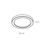 Radiance 14W 1 5CCT LED 9 Inch Wide Round Flush Mount by DALS - FMM09-CC