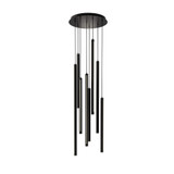 1920W 8 LED Round CCT Cylinder Cluster Pendant by Dals - PDLED120-8R