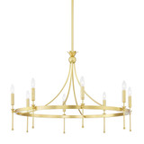 Gates 8 Light Oversized Chandelier by Hudson Valley - 4338