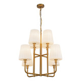 Plisse 8 Light Large Chandelier by Alora CH628830 - CH628830