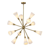 Cosmo 12 Light Chandelier 33.38 Inch Tall and 38.63 Inch Wide by Alora - CH462039