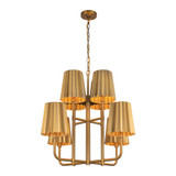Plisse 8 Light Large Chandelier by Alora CH528830 - CH528830