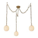 Cherise 3 Light Pendant 8.88 Inch Tall and 6.75 Inch Wide by Alora - MP579707