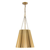Plisse 1 Light Medium Pendant 27.25 Inch Tall by Alora - PD528116