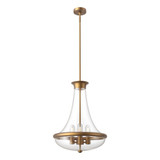Marcel 4 Light Large Pendant 23.38 Inch Tall by Alora - PD464018