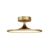 Issa 20W LED Universal Volt 12 Inch Wide Semi Flush Mount by Alora - SF418012-UNV