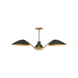 Oscar 3 Light Oversized Pendant by Alora - PD550336