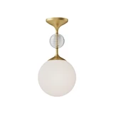 Celia 1 Light 7.88 Inch Wide Semi Flush Mount by Alora - SF415308