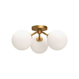Cassia 3 Light 17.75 Inch Wide Semi Flush Mount by Alora - SF549315