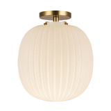 Cherise 1 Light Semi Flush Mount 13.88 Inch Tall X 11.88 Inch Wide by Alora - SF579112
