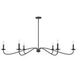6 Light Oversized Chandelier by Meridian M100119 - M100119