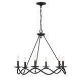 6 Light Large Chandelier by Meridian M100137 - M100137