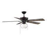 5 Blade Ceiling Fan with Light Kit 52 Inches Wide by Meridian - 5_M2009