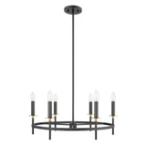 6 Light Medium Chandelier by Meridian M100140 - M100140