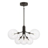 6 Light Large Chandelier by Meridian M100135 - M100135