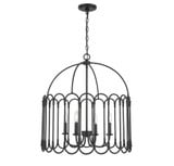 4 Light Large Pendant 26 Inch Tall by Meridian - M7029