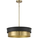 4 Light Large Pendant 26 Inch Wide by Meridian - M7030