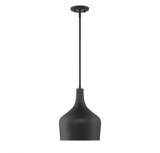 1 Light Mid Century Modern Small Pendant 14 Inch Tall by Meridian - M70020