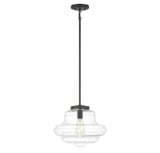 1 Light Vintage Medium Pendant 11.5 Inch Tall by Meridian - M7022
