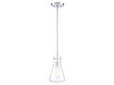 1 Light Mid Century Modern Small Pendant 10.5 Inch Tall by Meridian - M70063