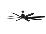 Bluffton 8 Blade Ceiling Fan with Light Kit 72 Inches Wide by Meridian - M2025