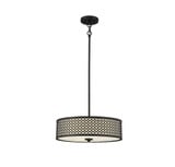 3 Light Mid Century Modern Large Pendant 18 Inch Wide by Meridian - M70108