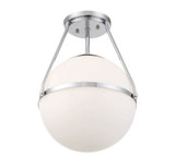 1 Light 17.13 Inch Tall Semi Flush Mount by Meridian - M60054