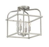 4 Light 12 Inch Wide Semi Flush Mount by Meridian - M60061