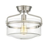 1 Light 11 Inch Tall Semi Flush Mount by Meridian - M60011