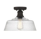 1 Light 13 Inch Wide Semi Flush Mount by Meridian - M60070