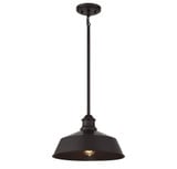 1 Light Vintage Medium Pendant 8 Inch Tall by Meridian - M7021