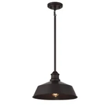 1 Light Vintage Medium Pendant 8 Inch Tall by Meridian - M7021