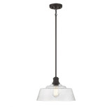 1 Light Vintage Medium Pendant 15 Inch Wide by Meridian - M7023
