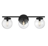 3 Light Mid Century Modern Vanity Light 24 Inch Wide by Meridian - M80024