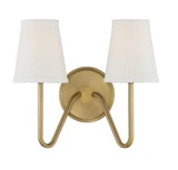 2 Light Wall Sconce 13 Inch Wide by Meridian - M90055