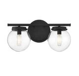 2 Light Mid Century Modern Vanity Light 16 Inch Wide by Meridian - M80046