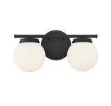 2 Light Mid Century Modern Vanity Light 8 Inch Tall by Meridian - M80047