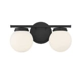 2 Light Mid Century Modern Vanity Light 8 Inch Tall by Meridian - M80047
