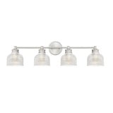 4 Light Mid Century Modern Vanity Light 32 Inch Wide by Meridian - M80036