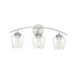 3 Light Metal Mid Century Modern Vanity Light 24 Inch Wide by Meridian - M80032