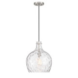 1 Light Medium Pendant 12.75 Inch Length by Meridian - M7053