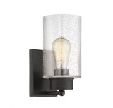 1 Light Wall Sconce 10.5 Inch Tall by Meridian - M90013
