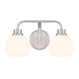 2 Light Vanity Light 8.25 Inch Tall by Meridian - M80080