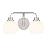2 Light Vanity Light 8.25 Inch Tall by Meridian - M80080
