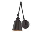 2 Light Adjustable Wall Sconce 17 Inch Tall by Meridian - M90089