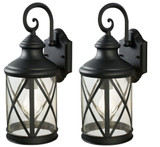 Sonoma 1 Light Outdoor Wall Lantern by Canarm - IOL182TBK
