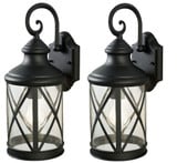 Sonoma 1 Light Outdoor Wall Lantern by Canarm - IOL182TBK